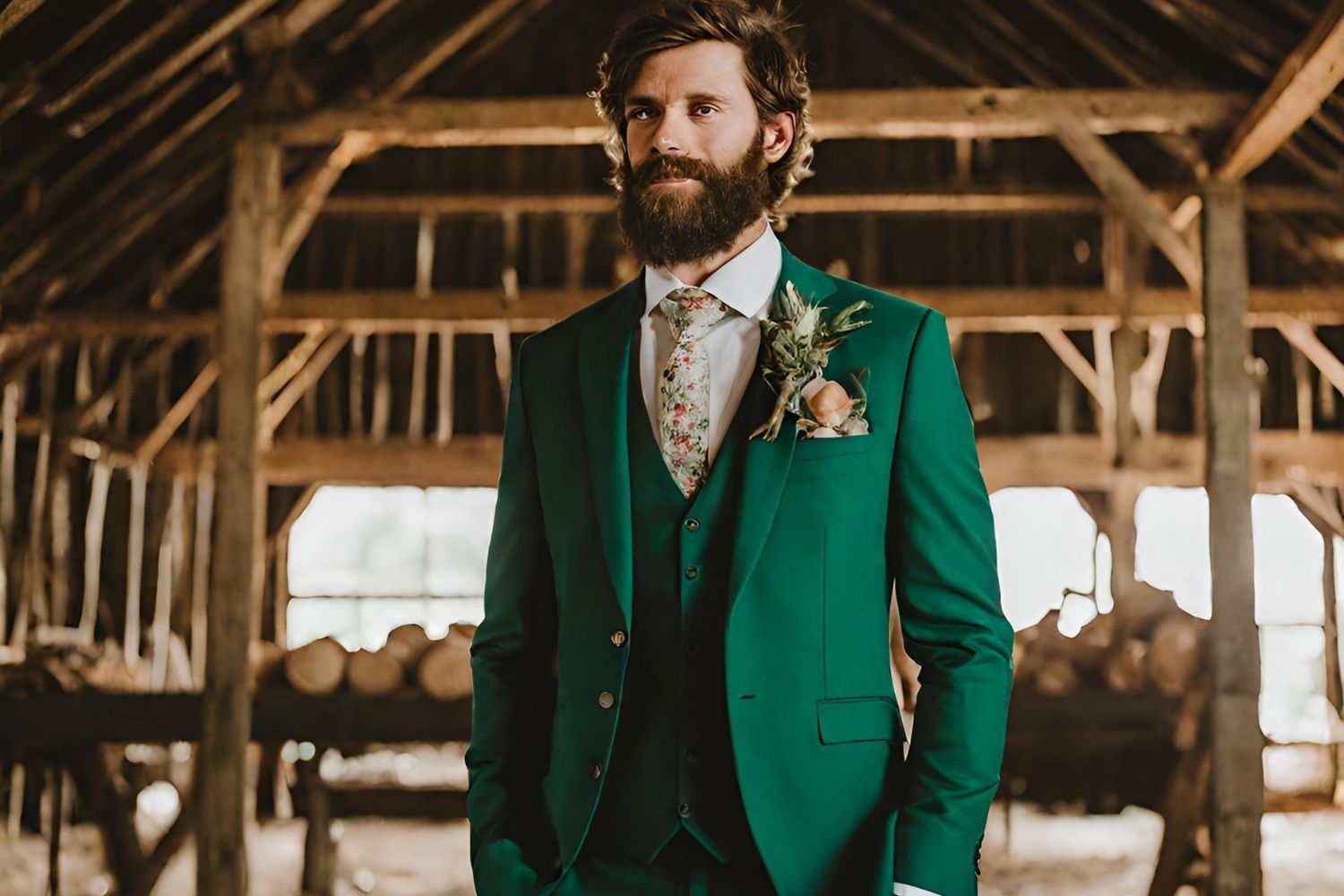 Barn Wedding Outfit for Groom