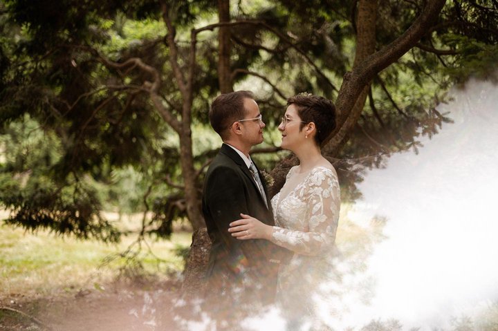 Green Rustic Wedding Suit with White Shirt
