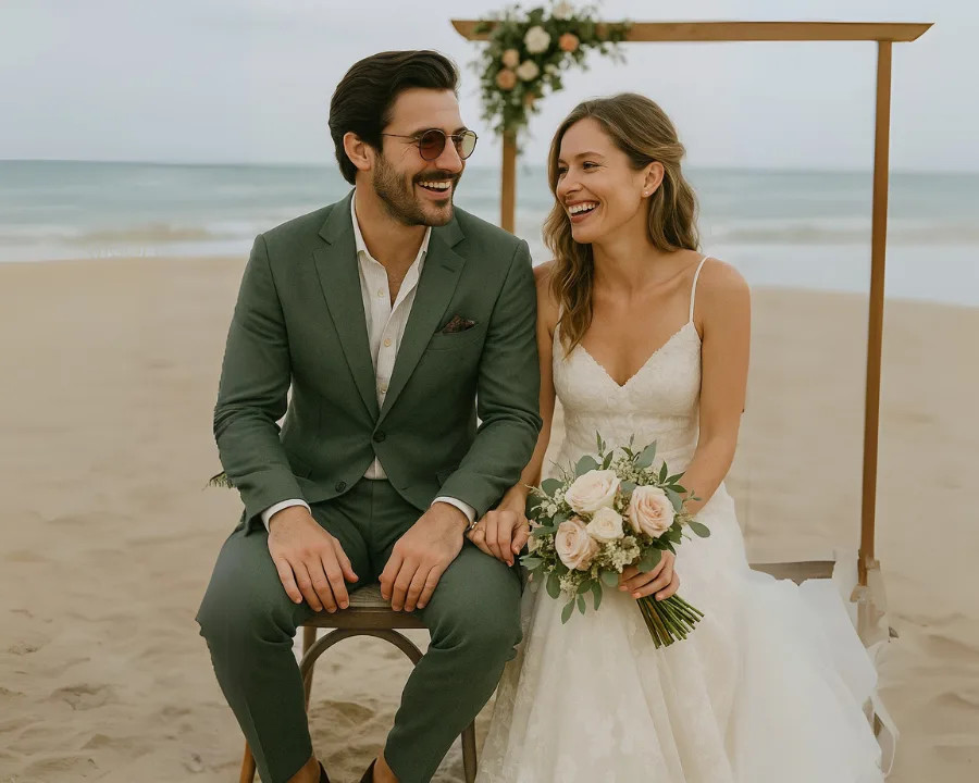 A Guide to Men's Linen Suits for Beach Weddings: 7 Tips To Rock the Shoreline in Style