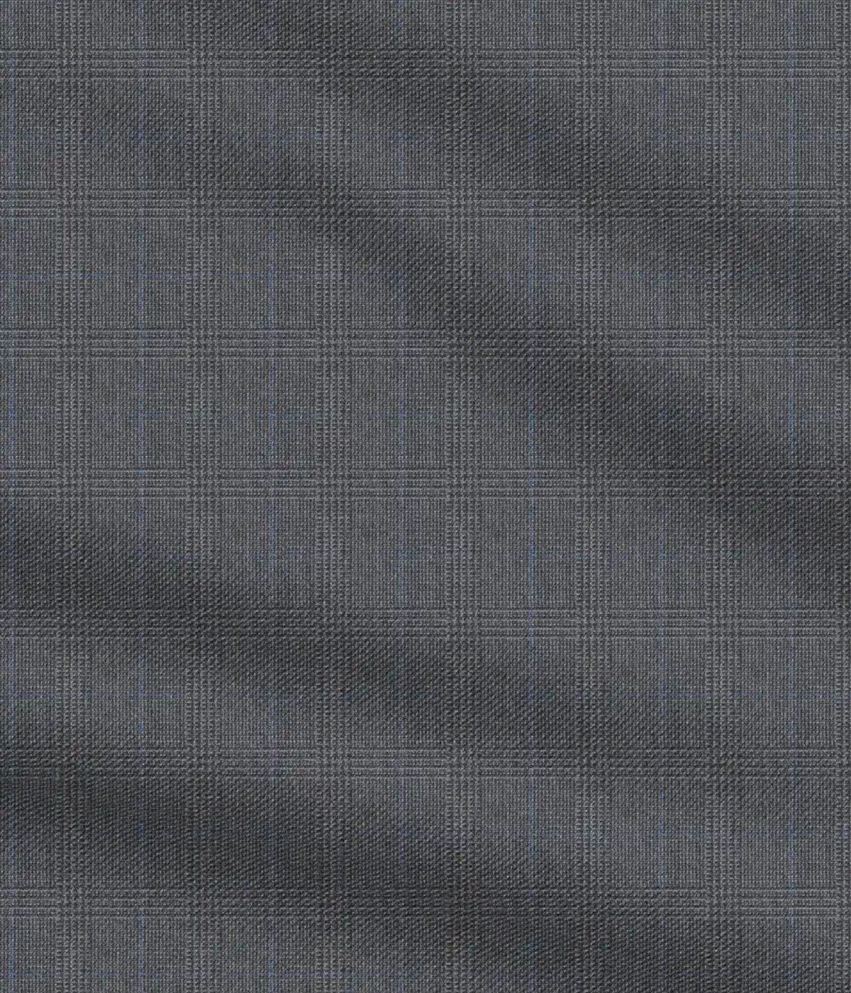 Blue Checks Grey Plaid Vegan Suit- view-3