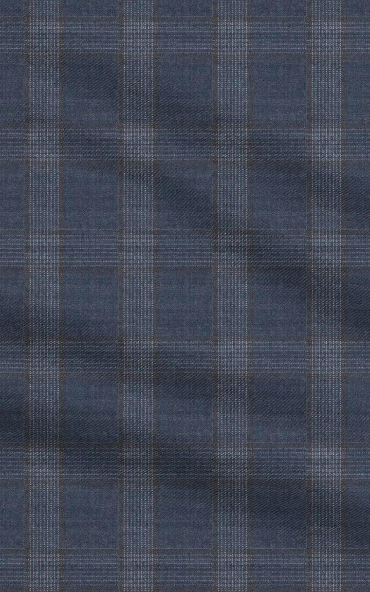 Sage Blue Checks Vegan image