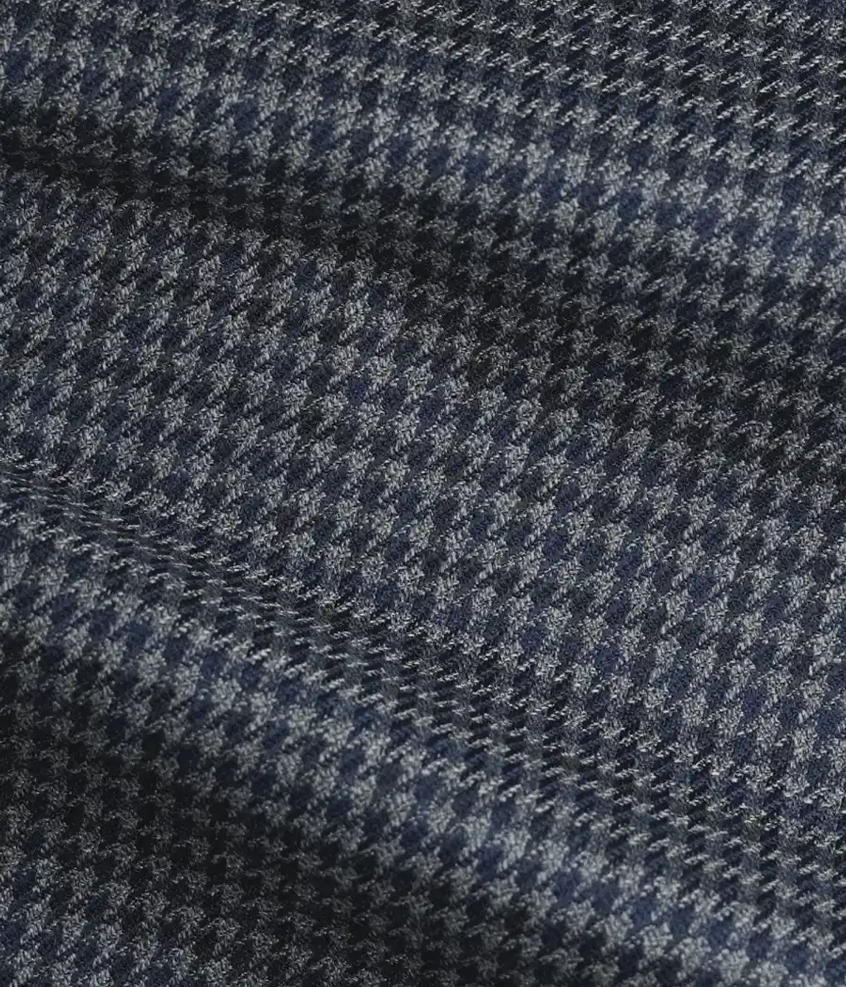 Bluish Grey Houndstooth Wool Blazer- view-3