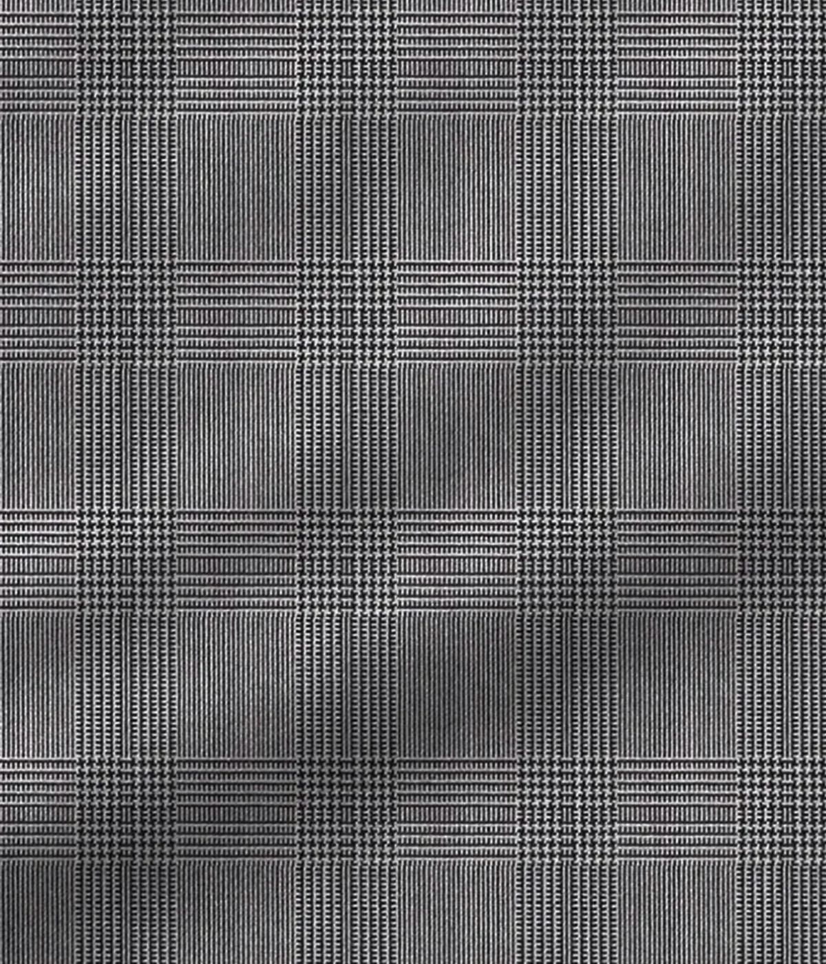 Austin Gray Plaid Houndstooth Suit- view-3