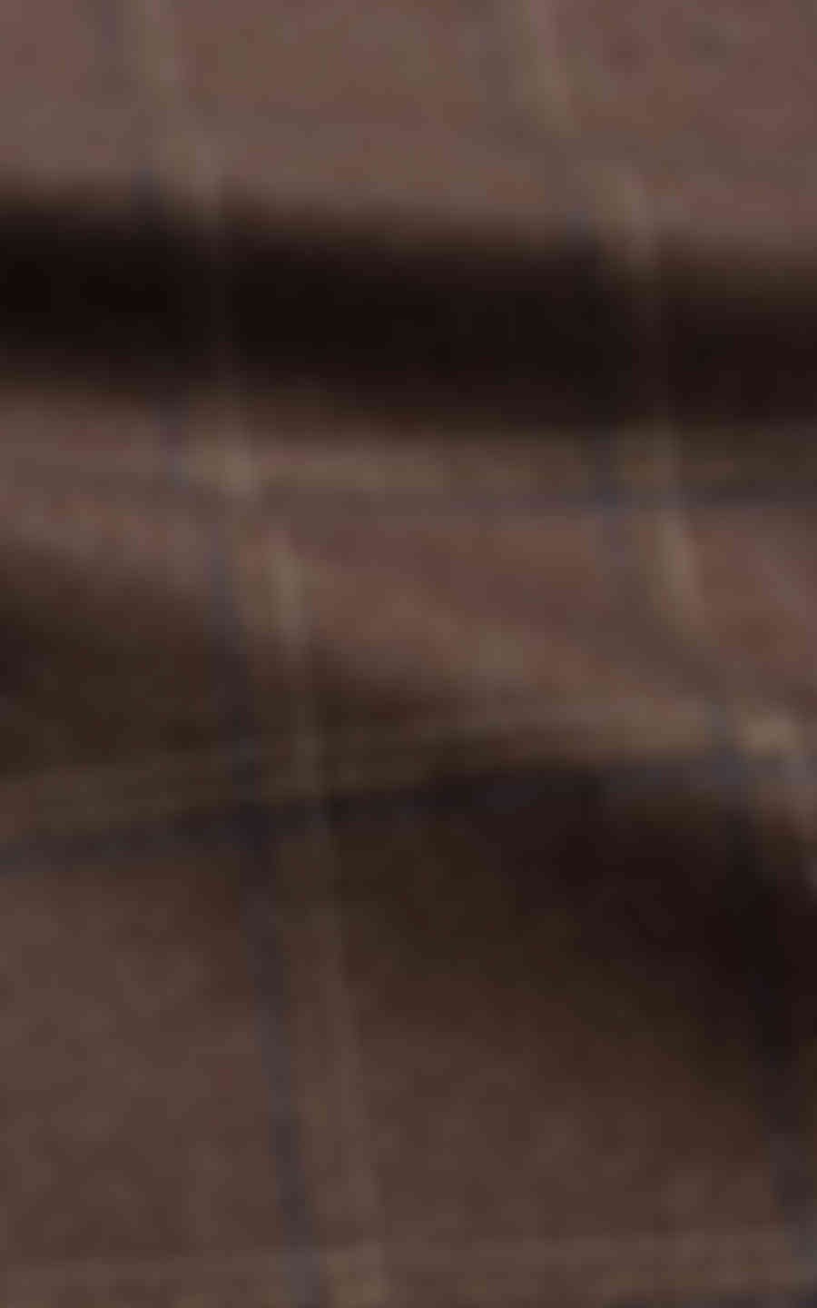 Chocolate Brown Checks Vegan Wool image