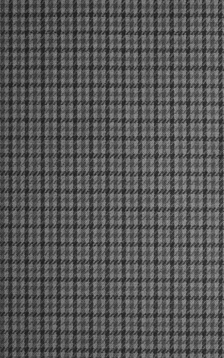 Greyish Black Houndstooth Wool Suit-tailored-fit
