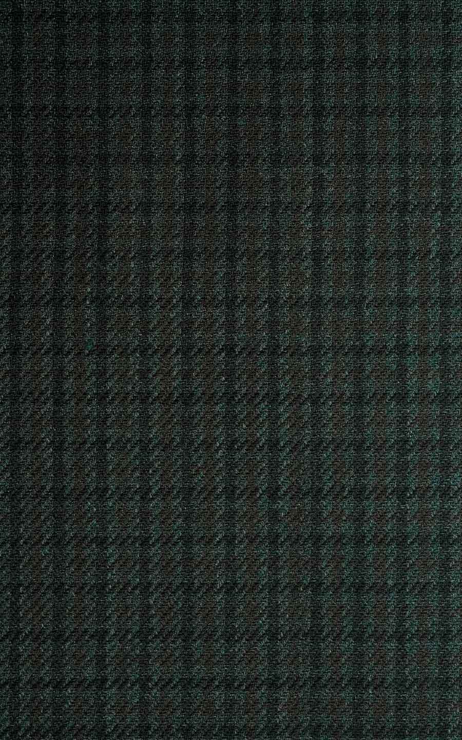 Olive Green Houndstooth Wool
