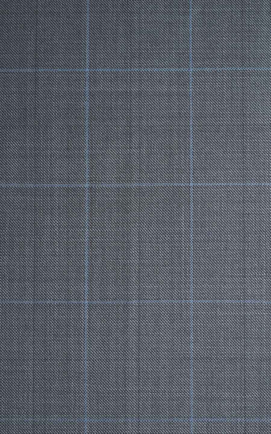 Ash Grey Windowpane Checks Wool Suit-tailored-fit