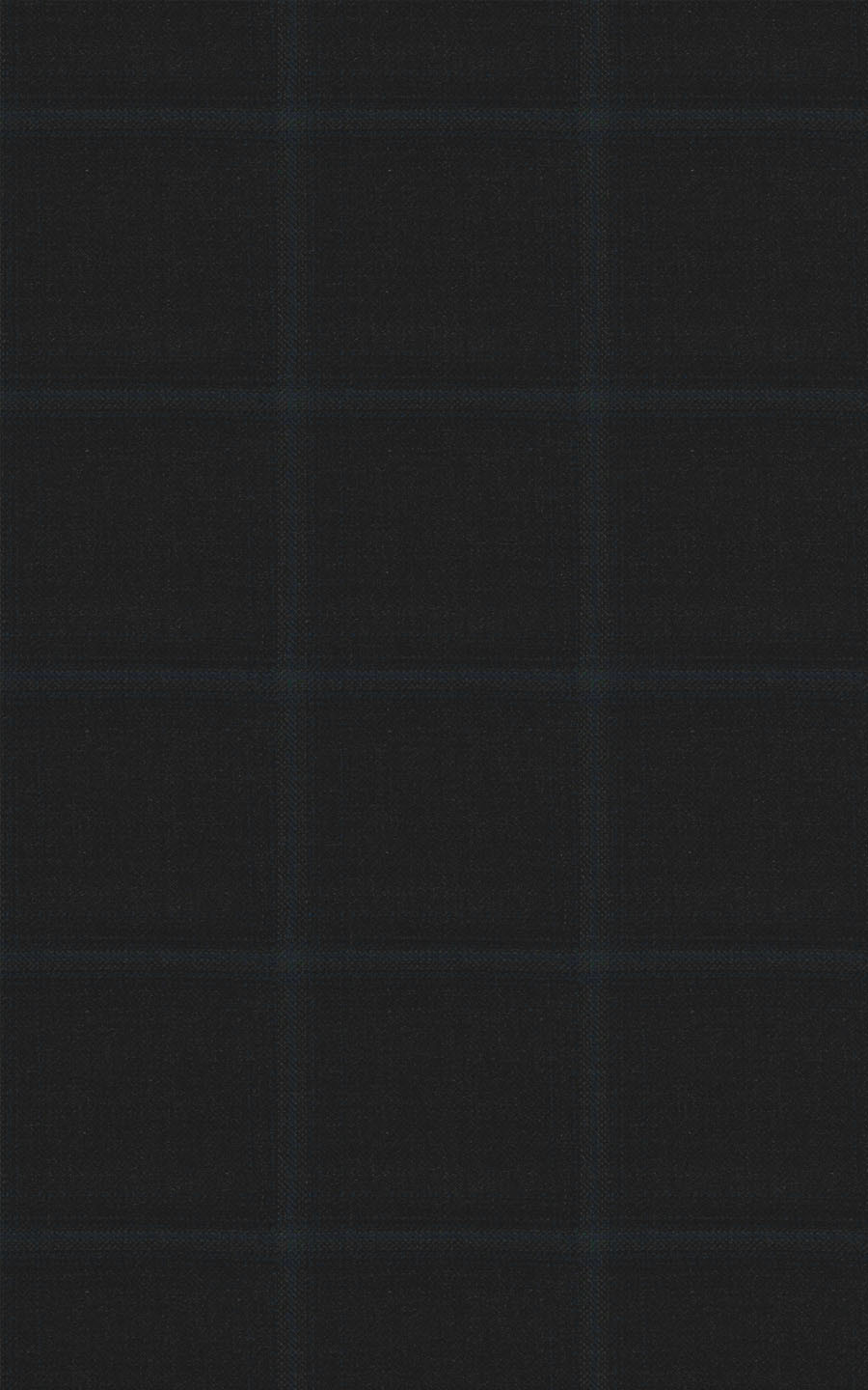Charcoal Blue Broad Checks Wool