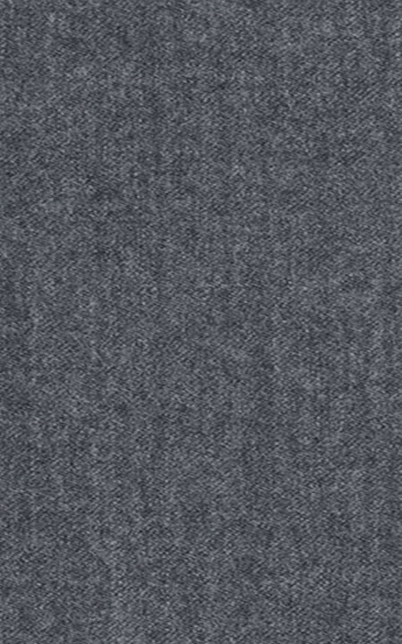 Pure Wool Fine-Worsted Dark Grey Flannel | Hangrr