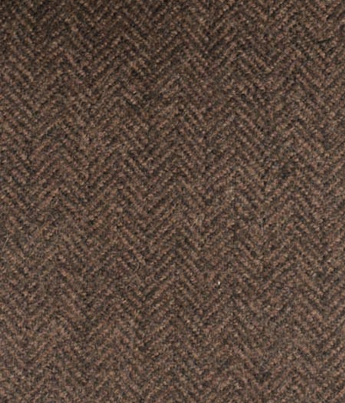 Brown Herringbone Wool Overcoat- view-3