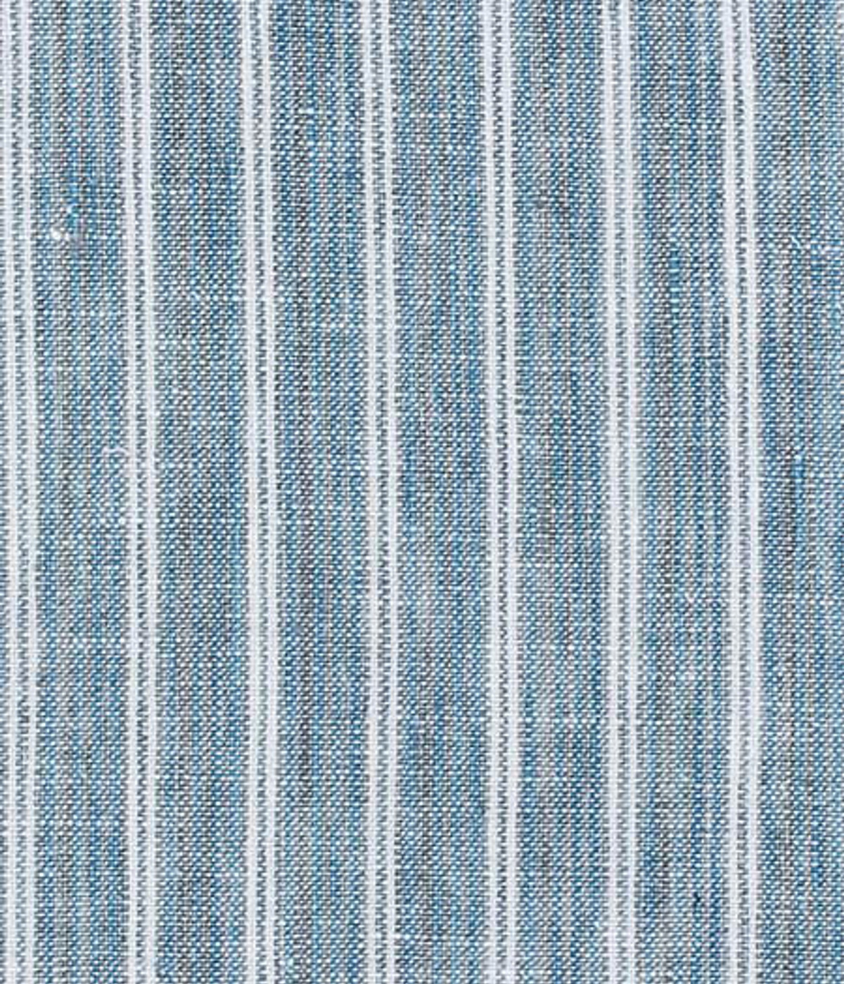 East Hampton Blue Linen Striped Shorts- view-3