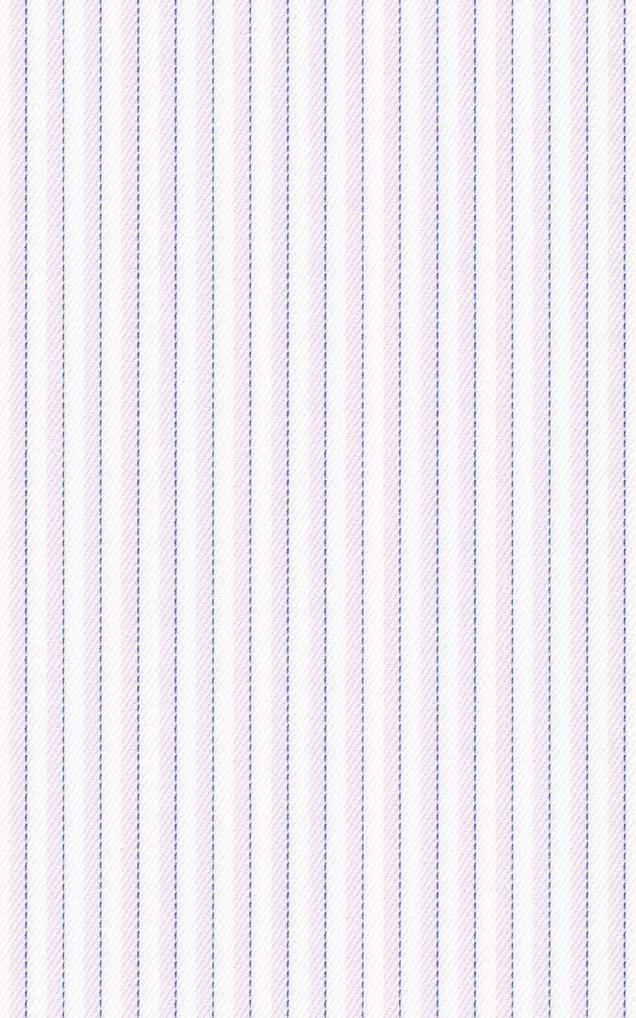 White Pink Stripes Shirt-tailored-fit