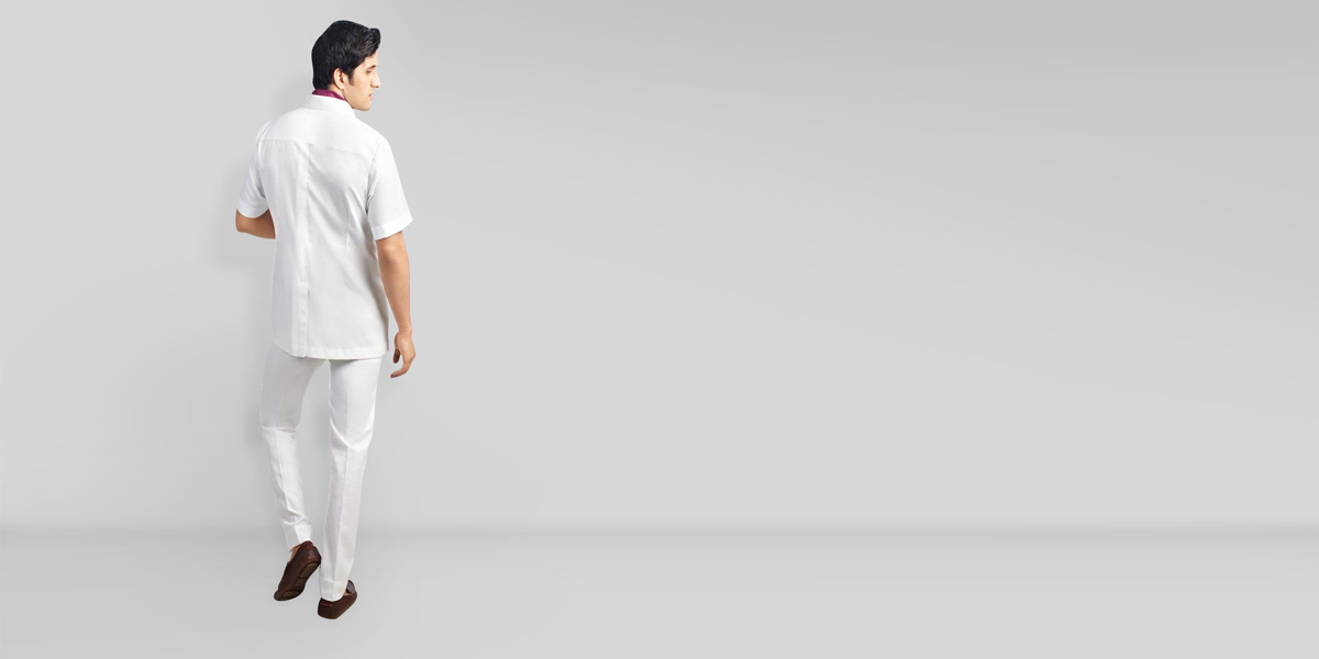 Premium White Safari Suit- view-2