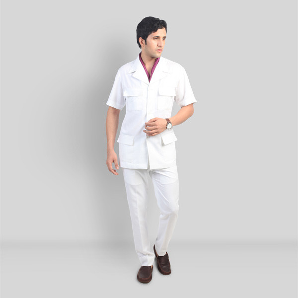 Premium White Safari Suit-mbview-main