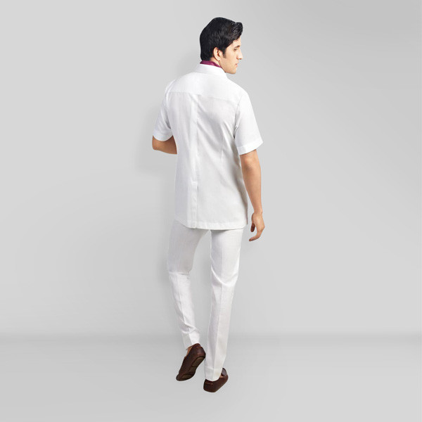Premium White Safari Suit-mbview-2