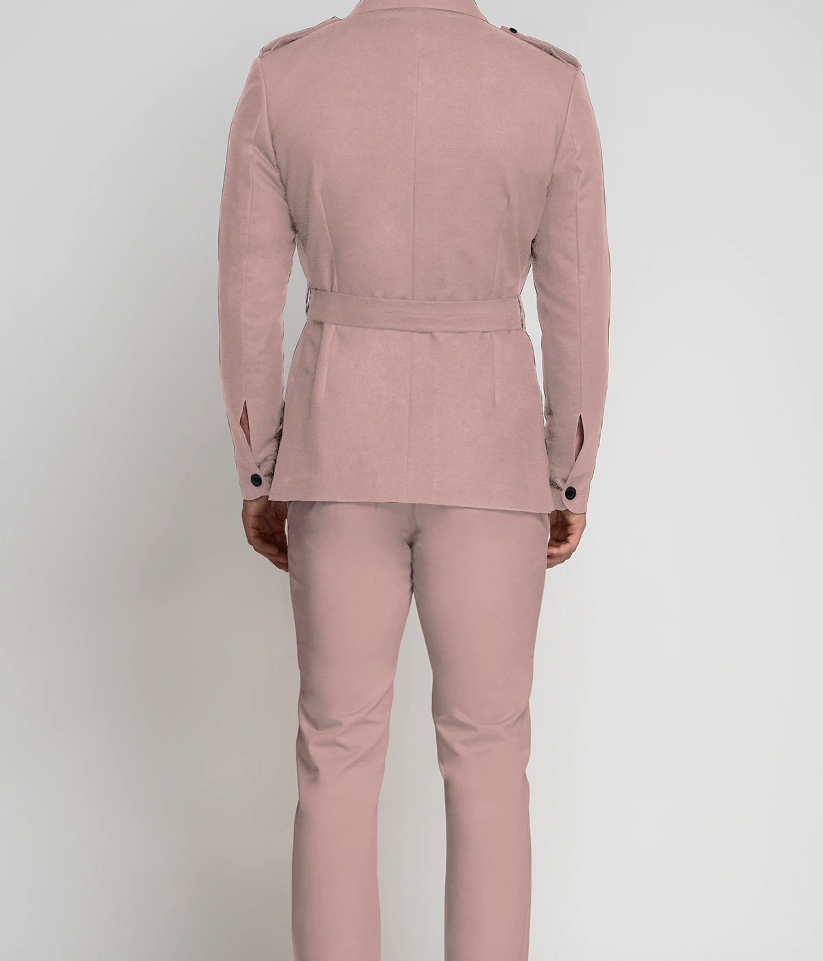 Blush Pink Military Suit- view-1