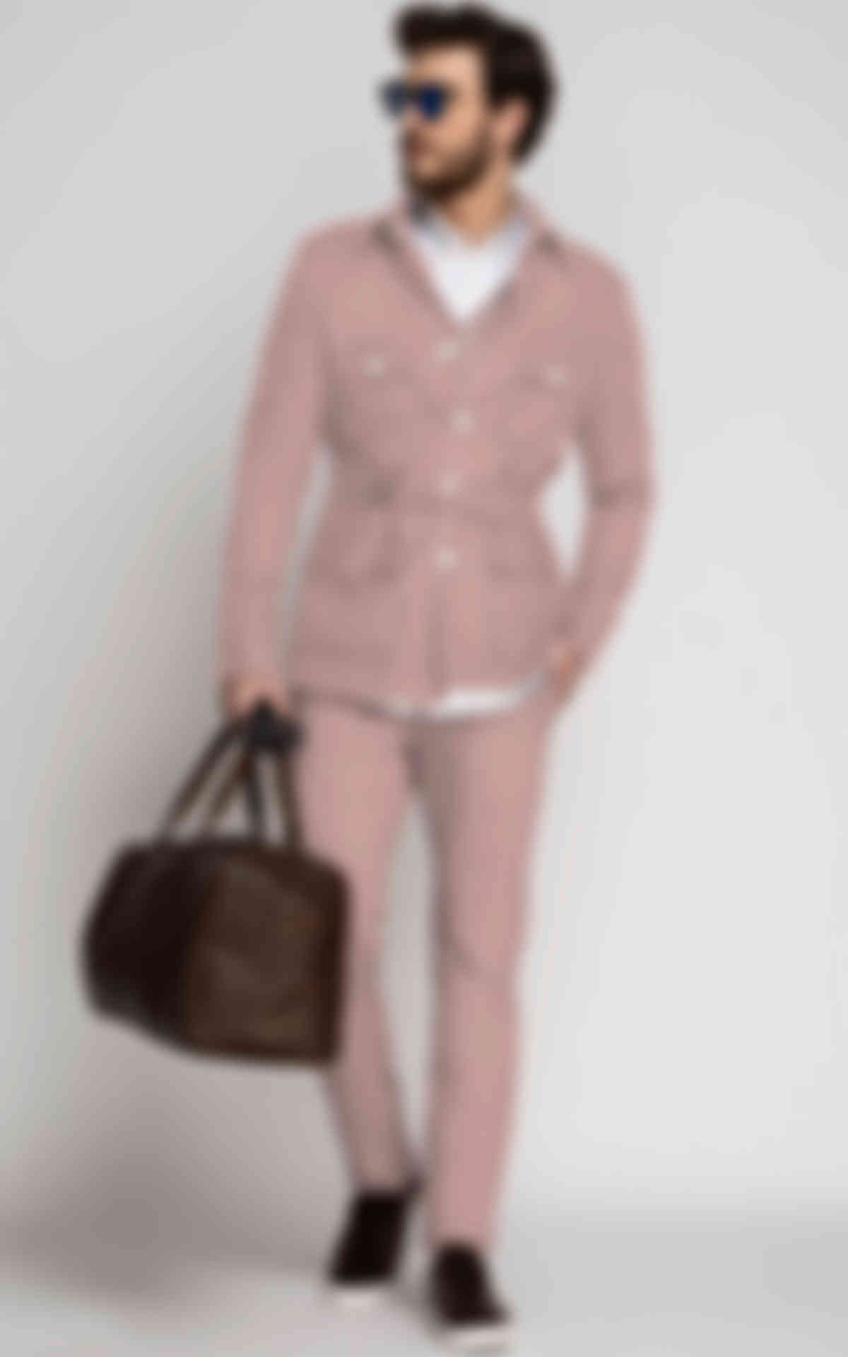 Blush Pink Military Suit