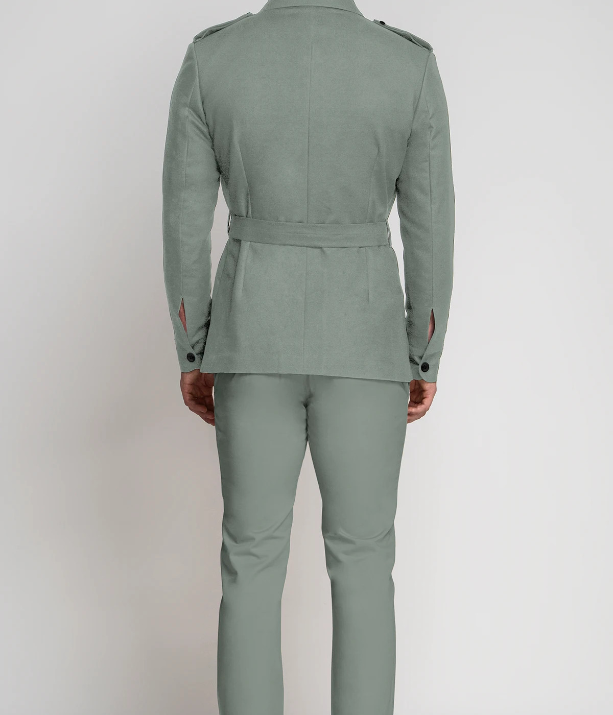 Moss Green Military Suit- view-1