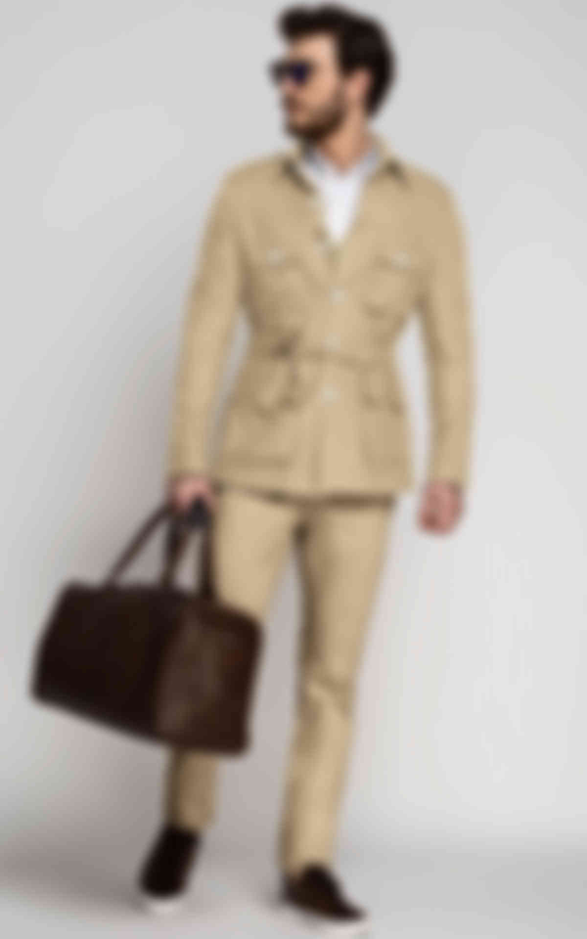 Light Khaki Sand Military Suit image