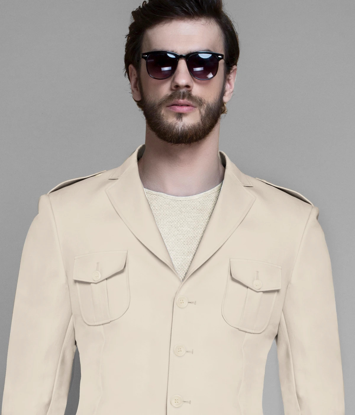 Colonial Beige Leisure Suit-1