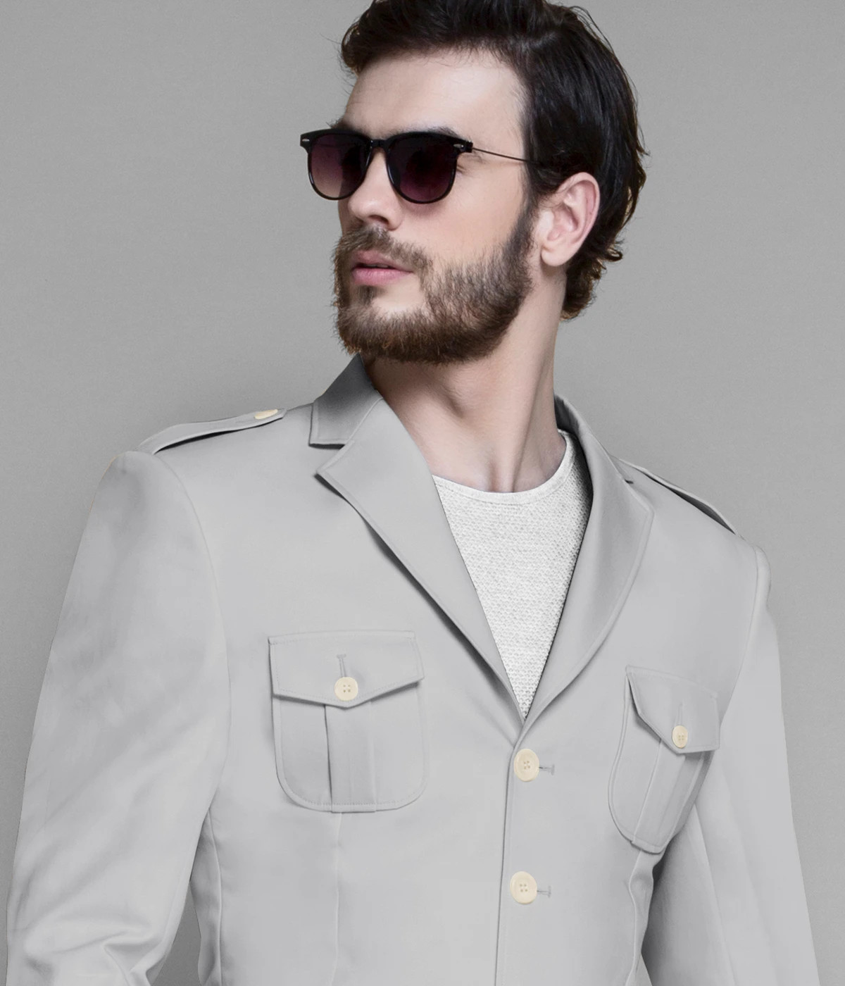 Slate Grey Leisure Suit-1