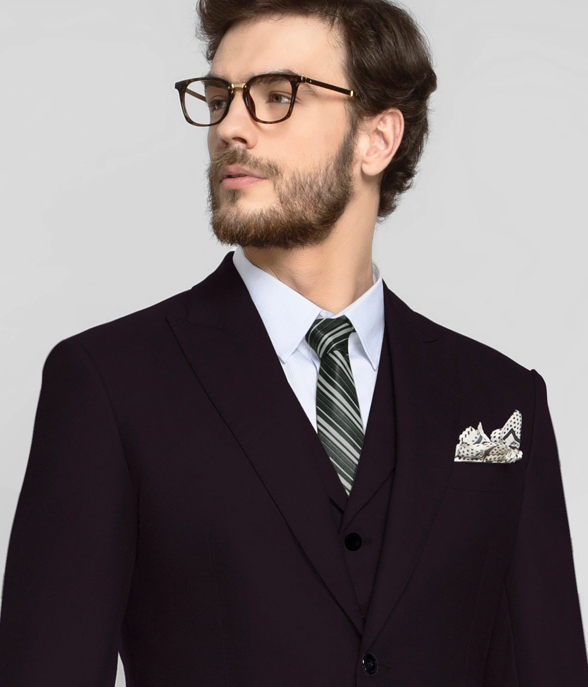 Plum Purple Vegan Suit-1