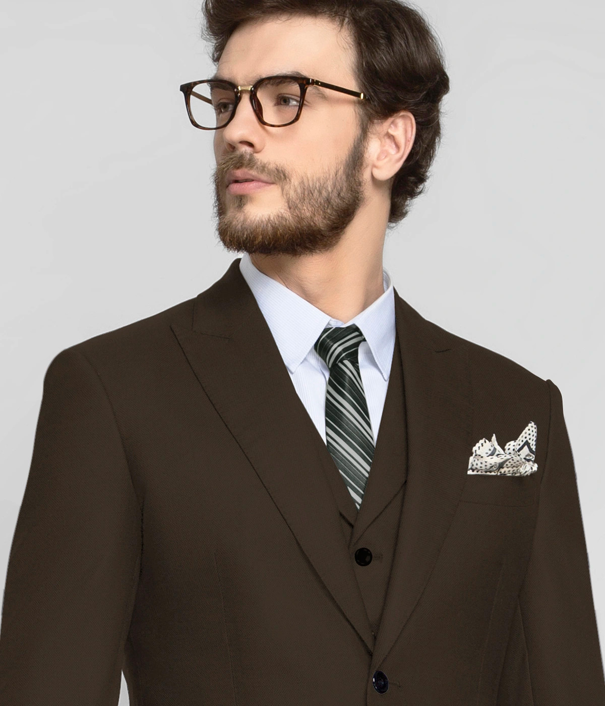 Country Brown Vegan Suit-1
