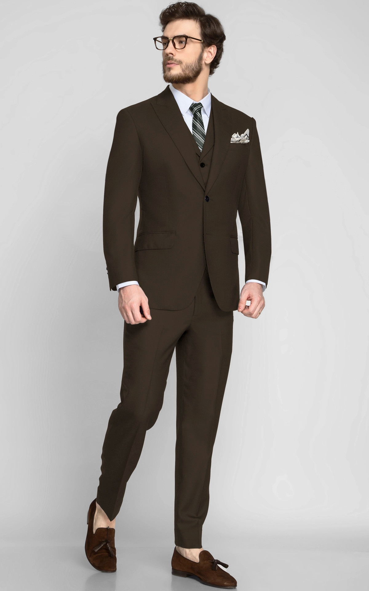Country Brown Vegan Suit
