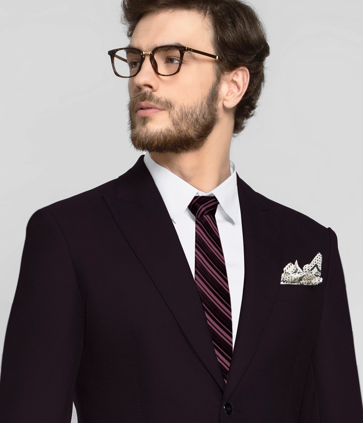 Plum Purple Vegan Blazer-1