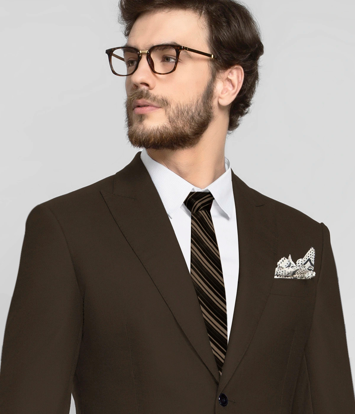 Country Brown Vegan Blazer-1