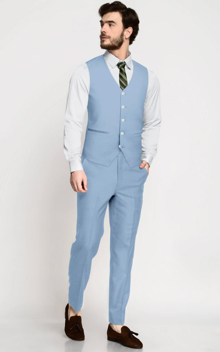 Carmel Light Blue Vegan Vest image