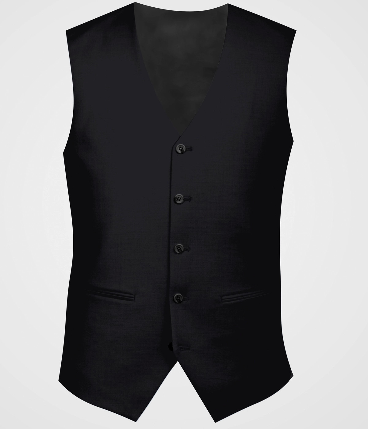 Deep Black Vegan Vest-1