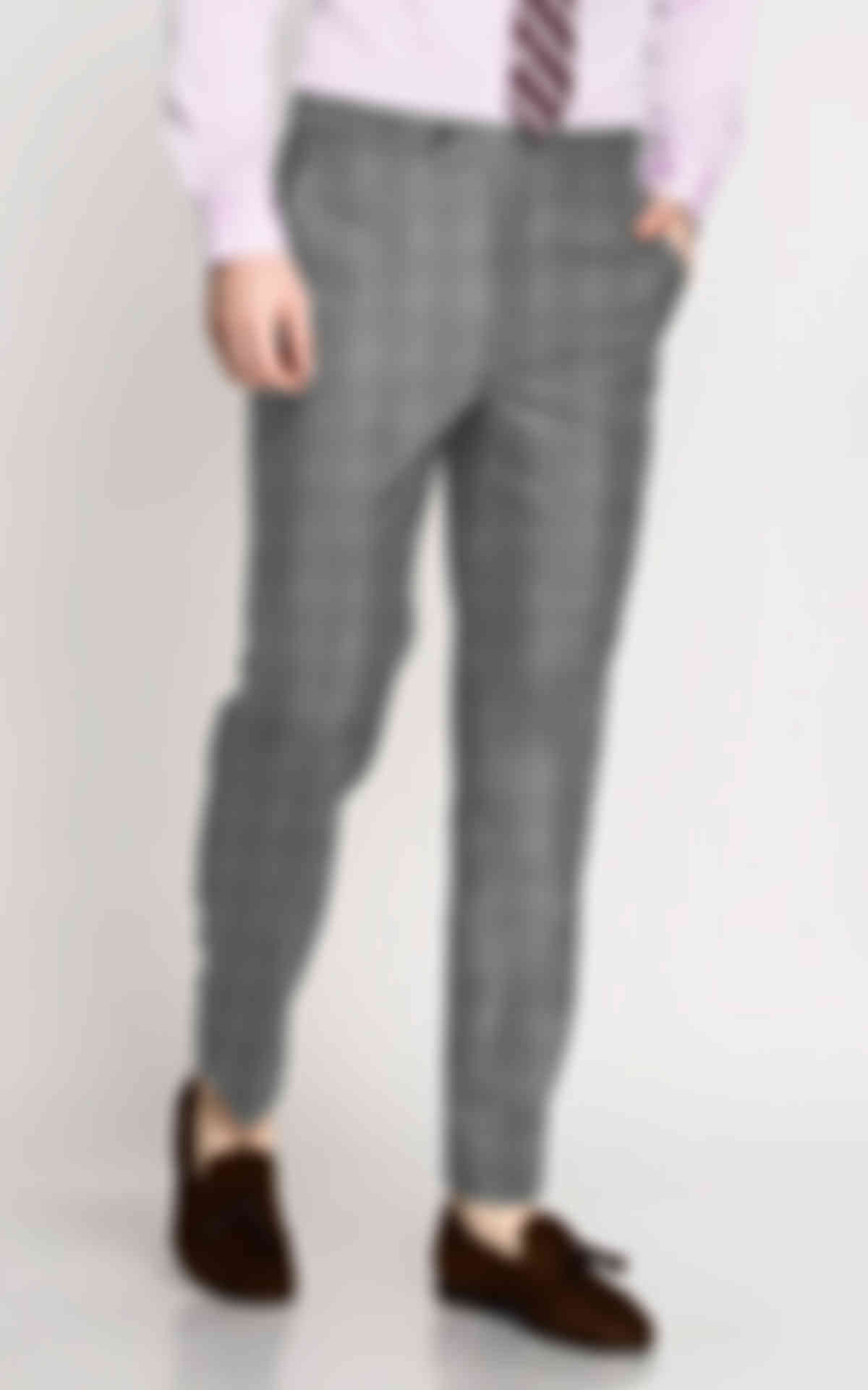 Grey Checks Wool Pants image