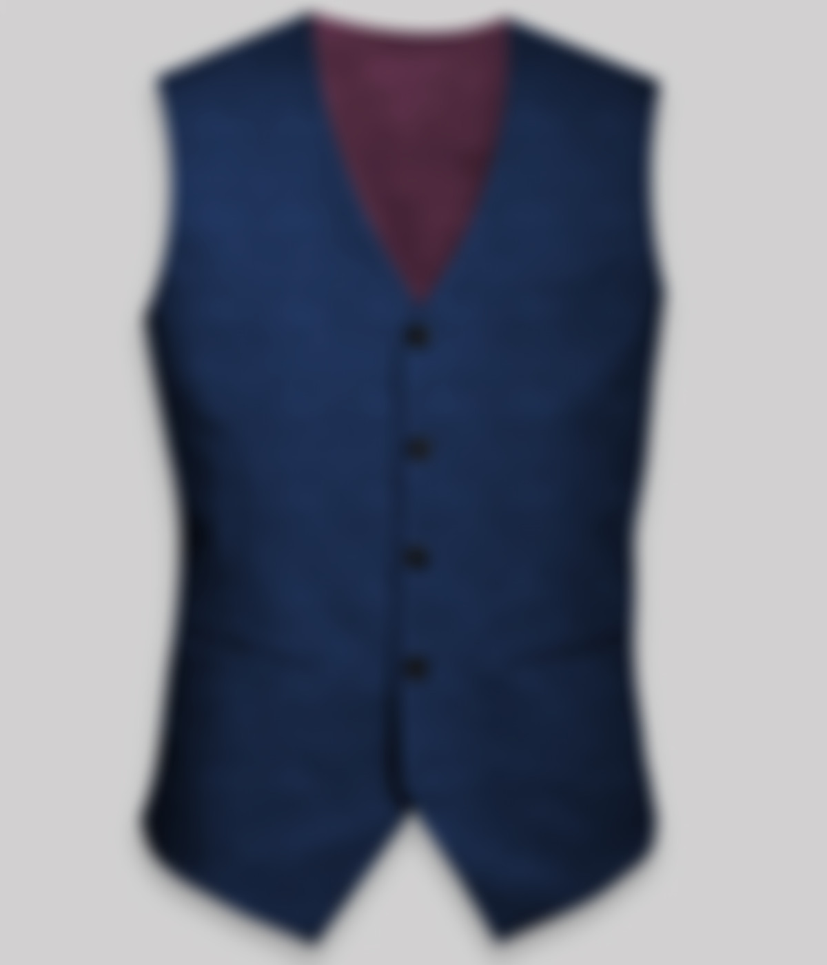 Soho Blue Linen Wool Vest-1