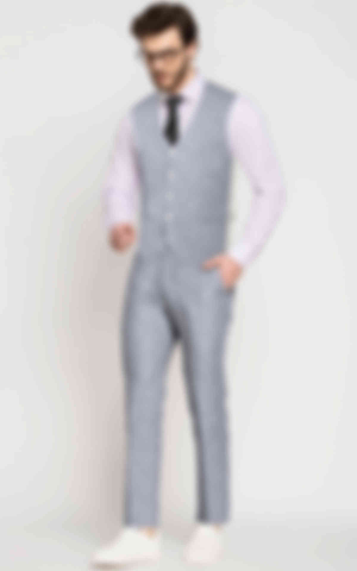 Malibu Grey Linen Vest image