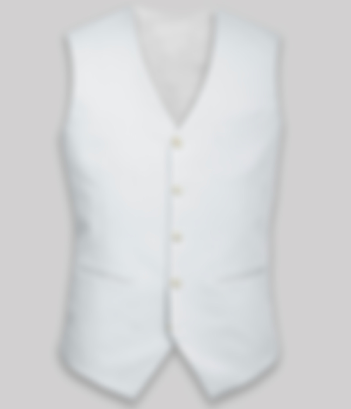 Cardiff Off White Linen Vest-1