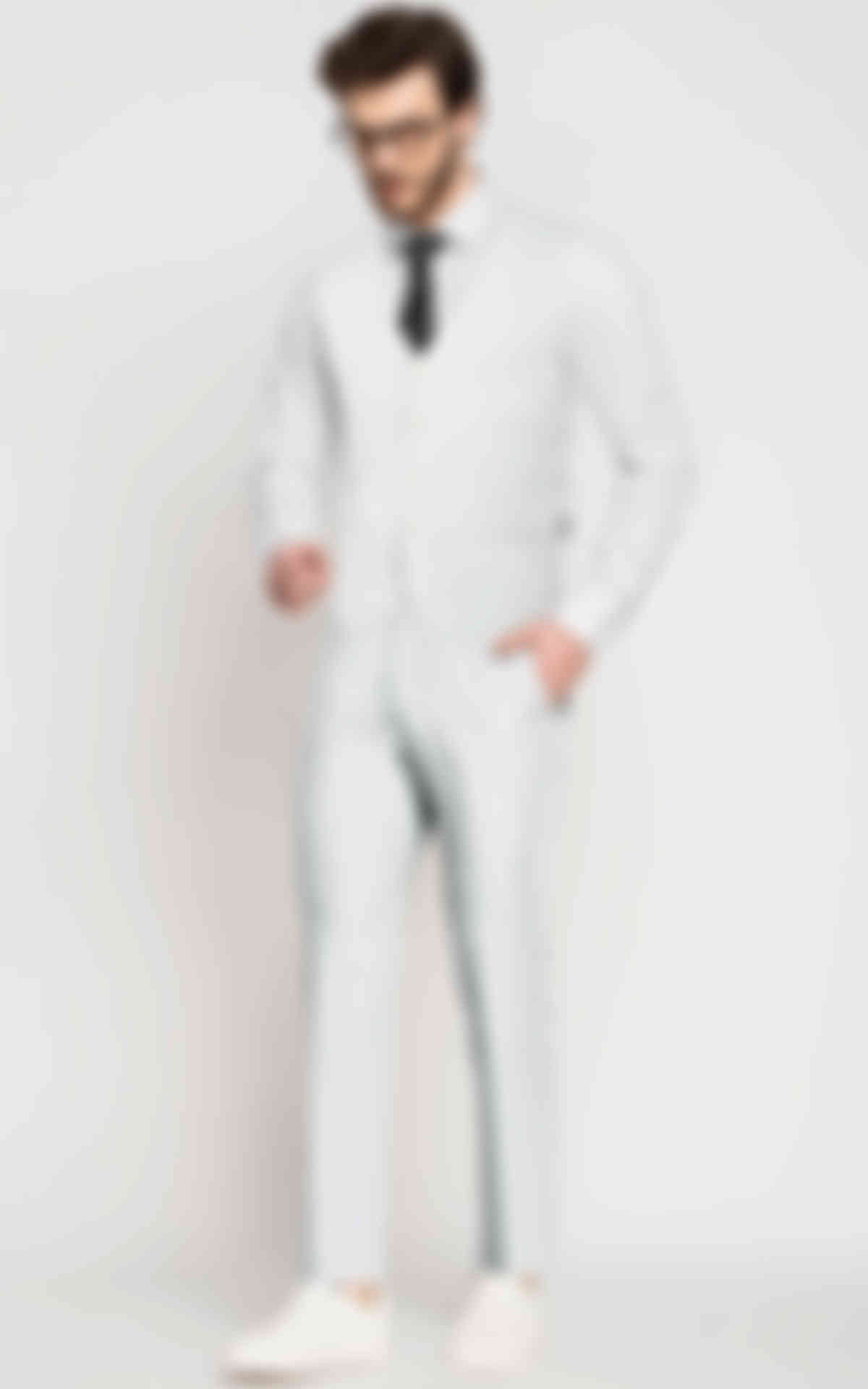 Cardiff Off White Linen Vest image