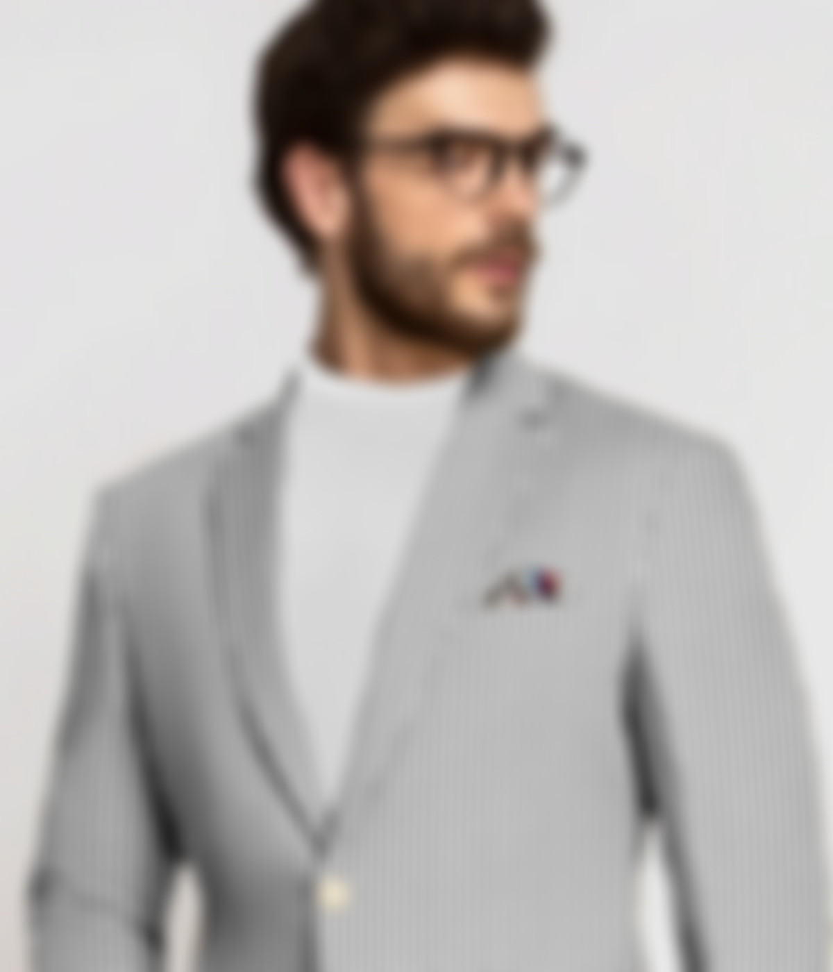 Grey Seersucker Cotton Suit-1