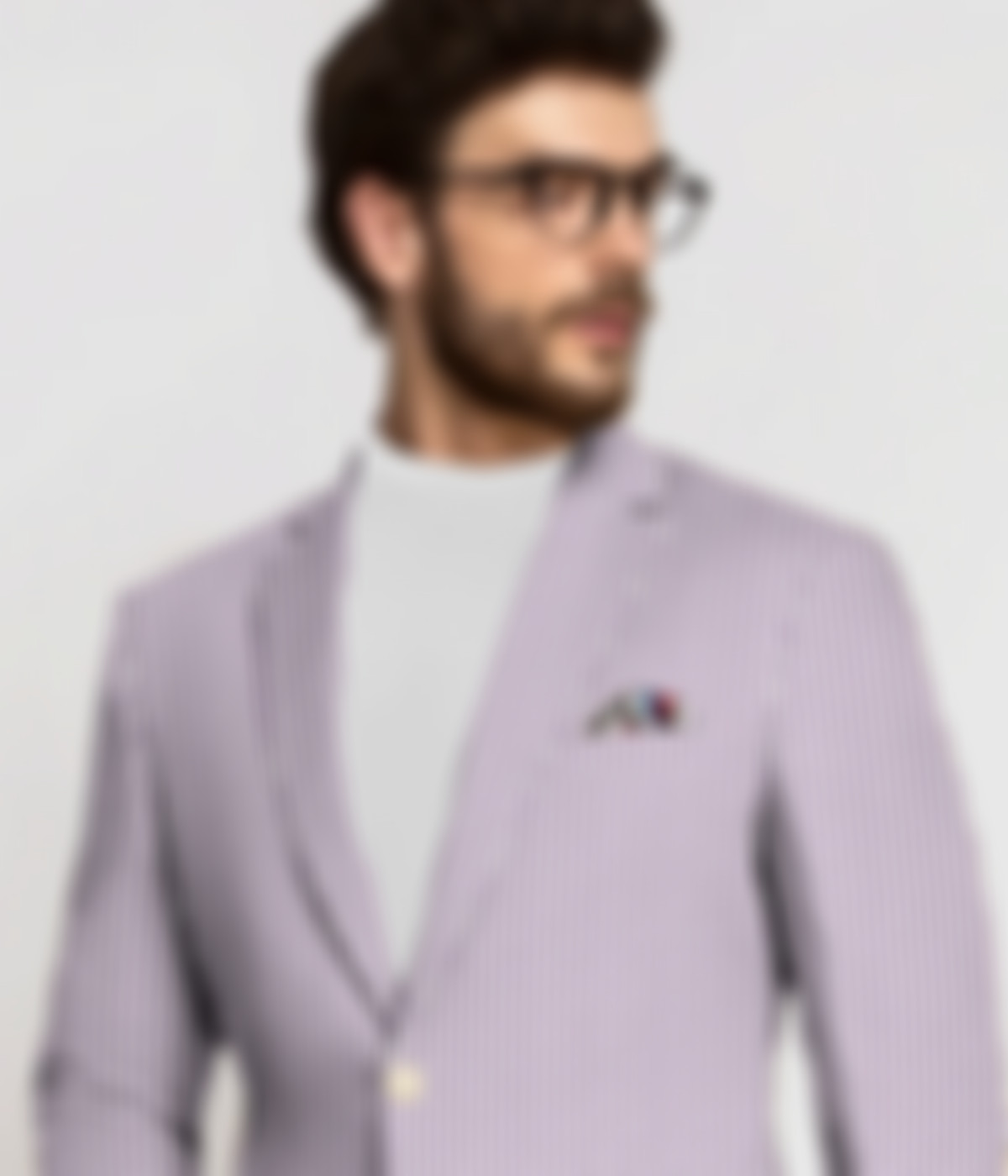 Dusty Purple Seersucker Cotton Suit-1