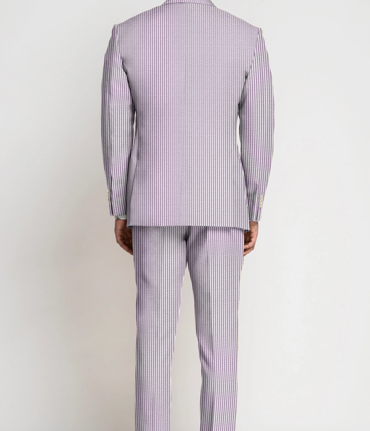 Dusty Purple Seersucker Cotton Suit- view-1