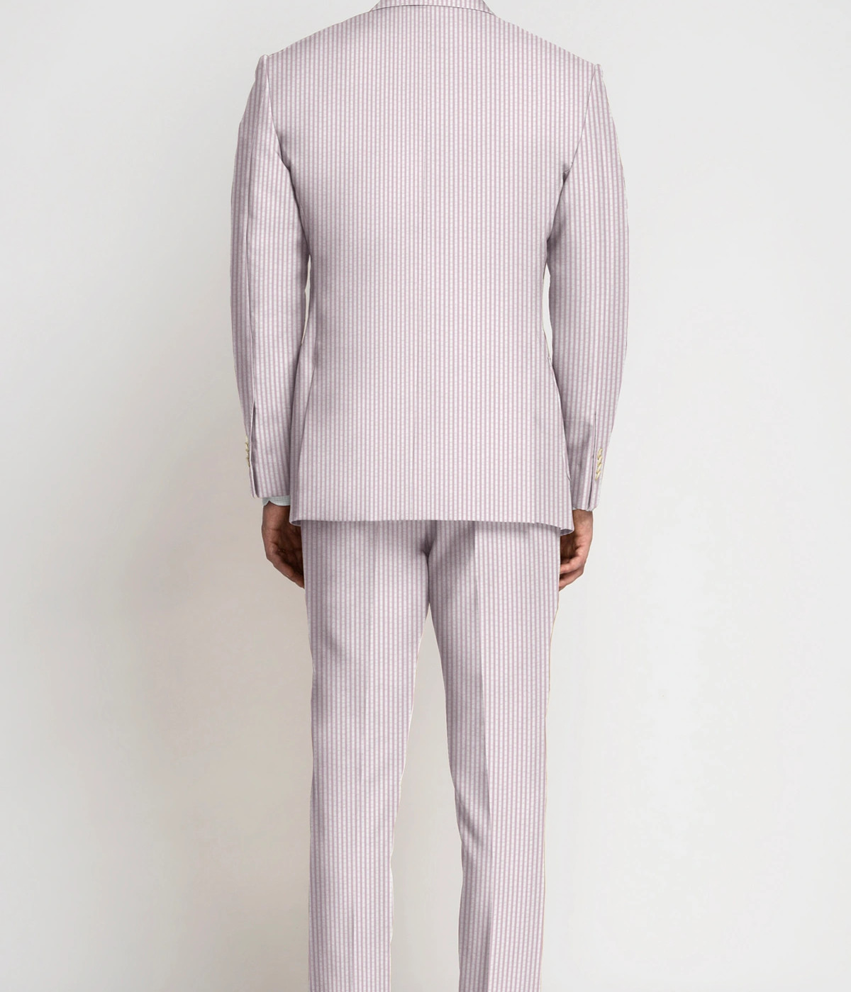 Light Pink Seersucker Cotton Suit- view-1