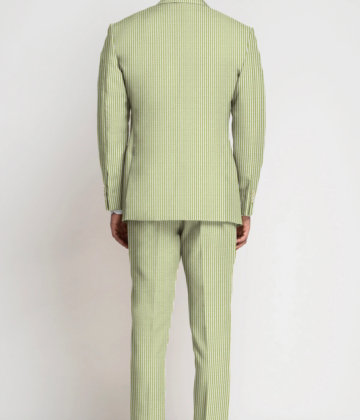 Lime Green Seersucker Cotton Suit- view-1