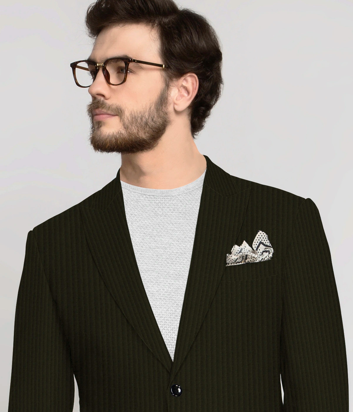 Olive Green Corduroy Suit-1