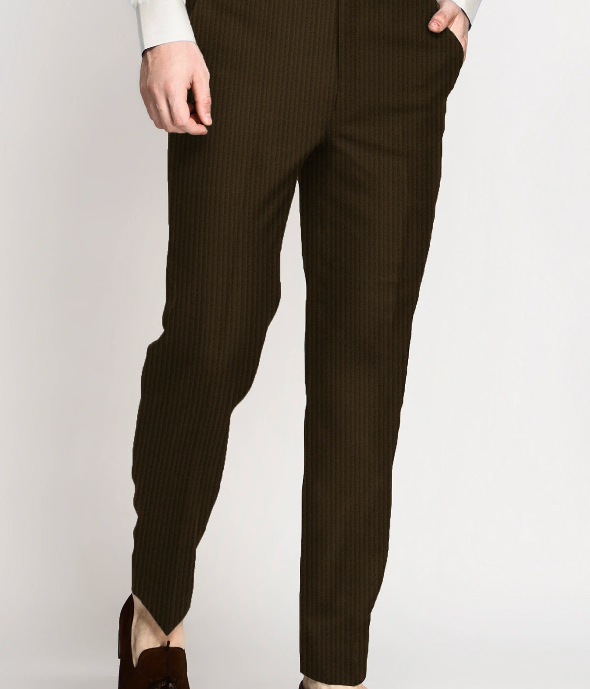 Country Brown Corduroy Pants- view-2