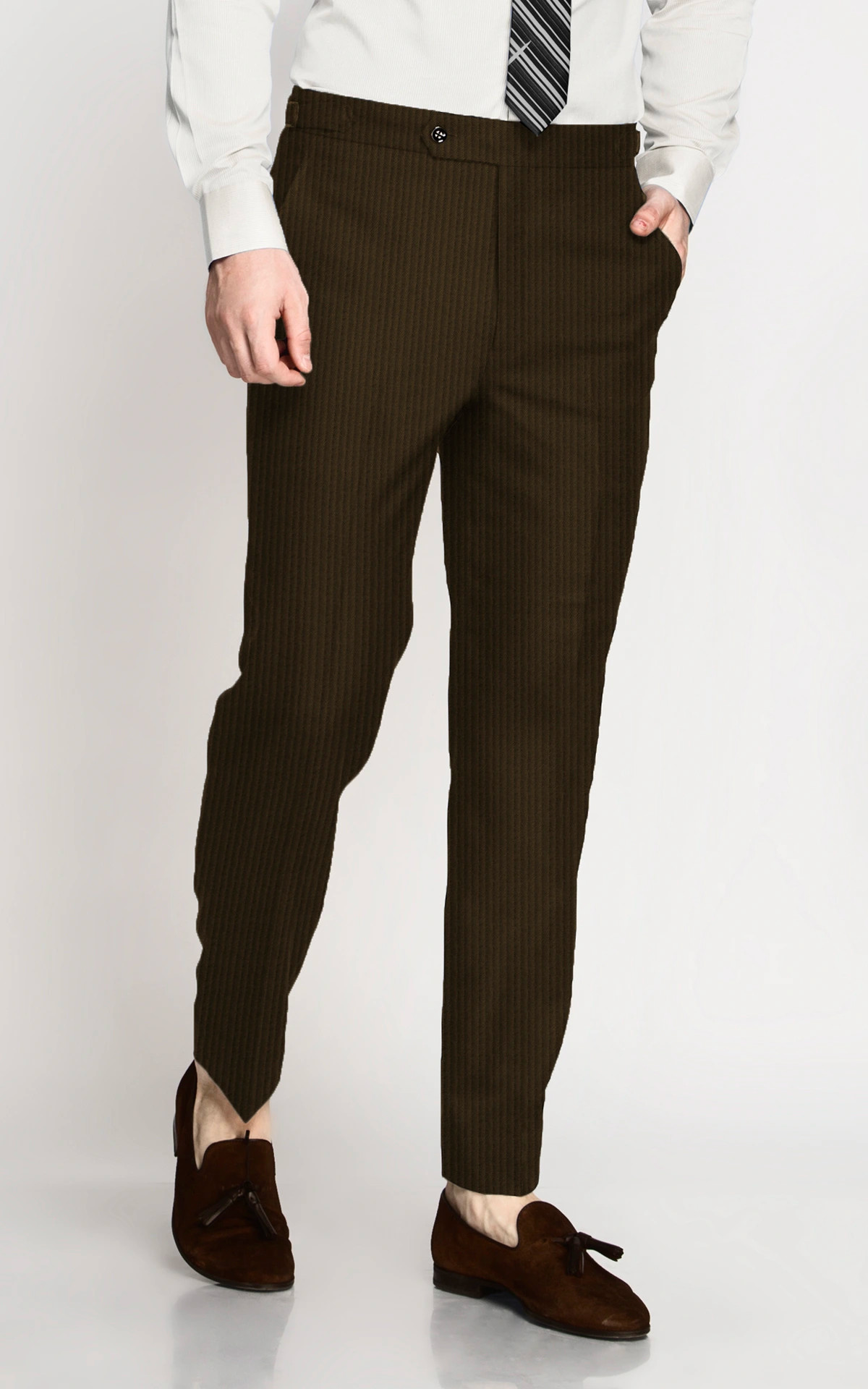 Country Brown Corduroy Pants