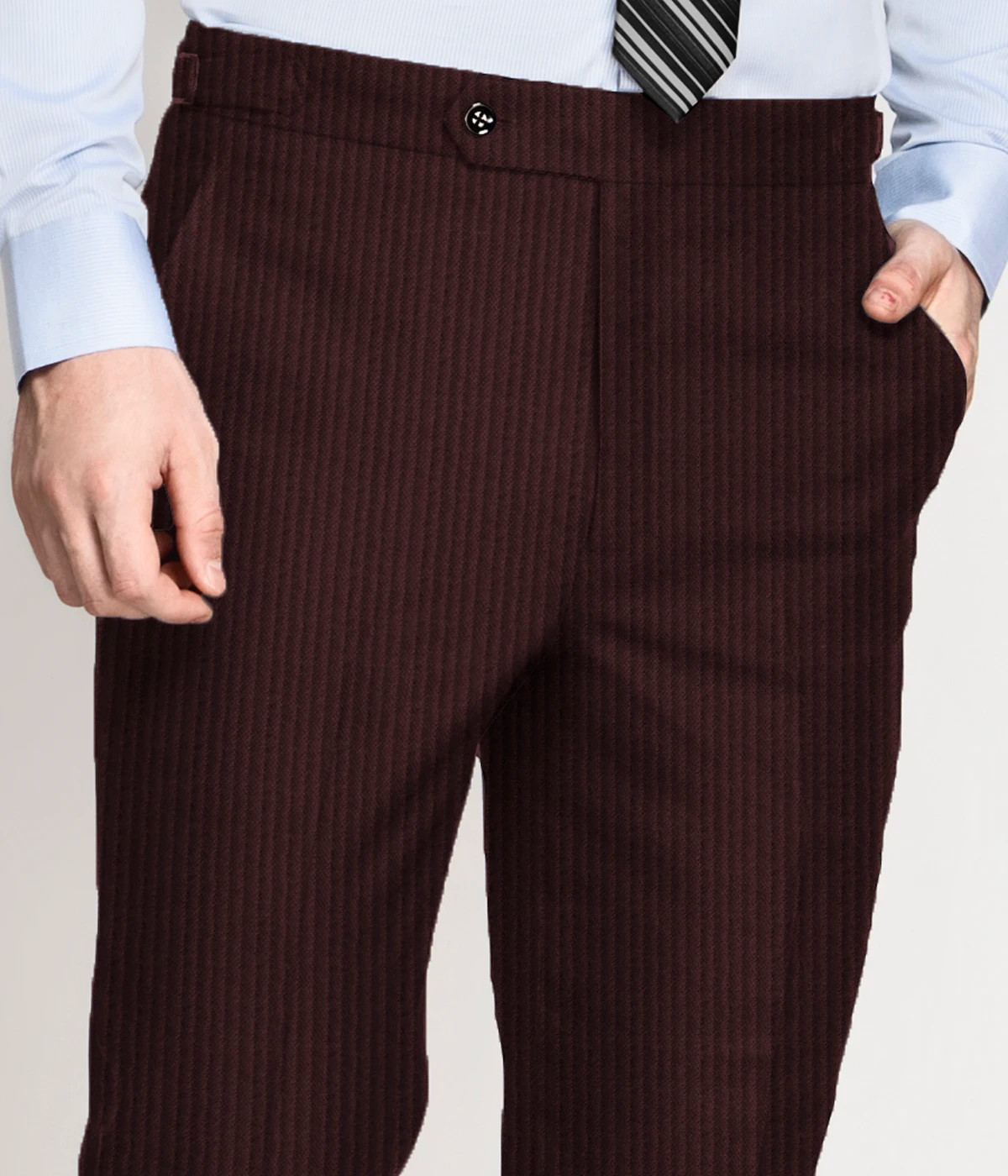 Burgundy Corduroy Pants - A.i. Perfect Fits
