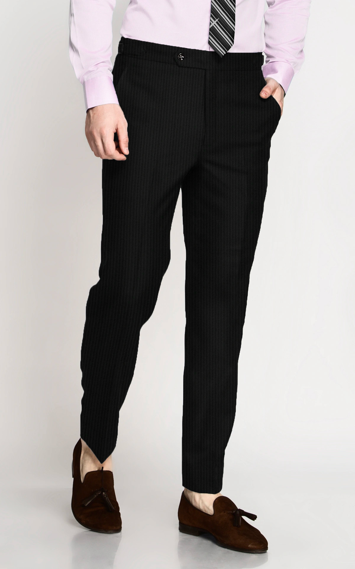 Deep Black Corduroy Pants