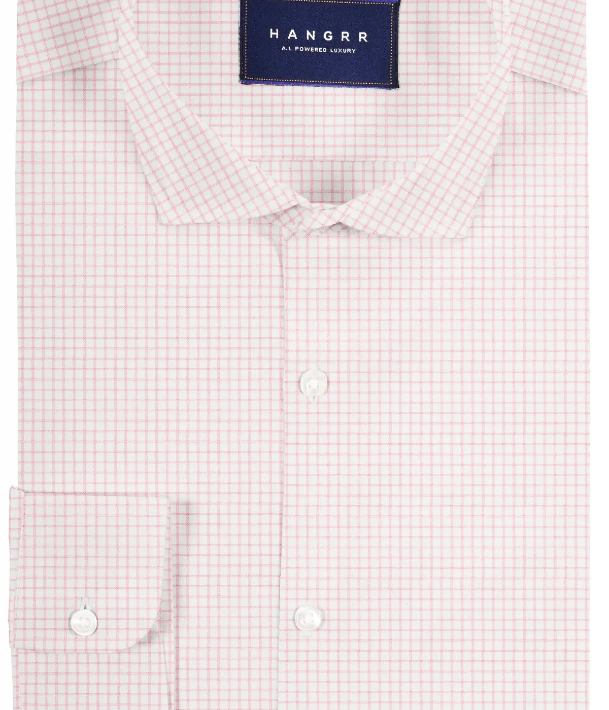 White Pink Checks Shirt- view-2