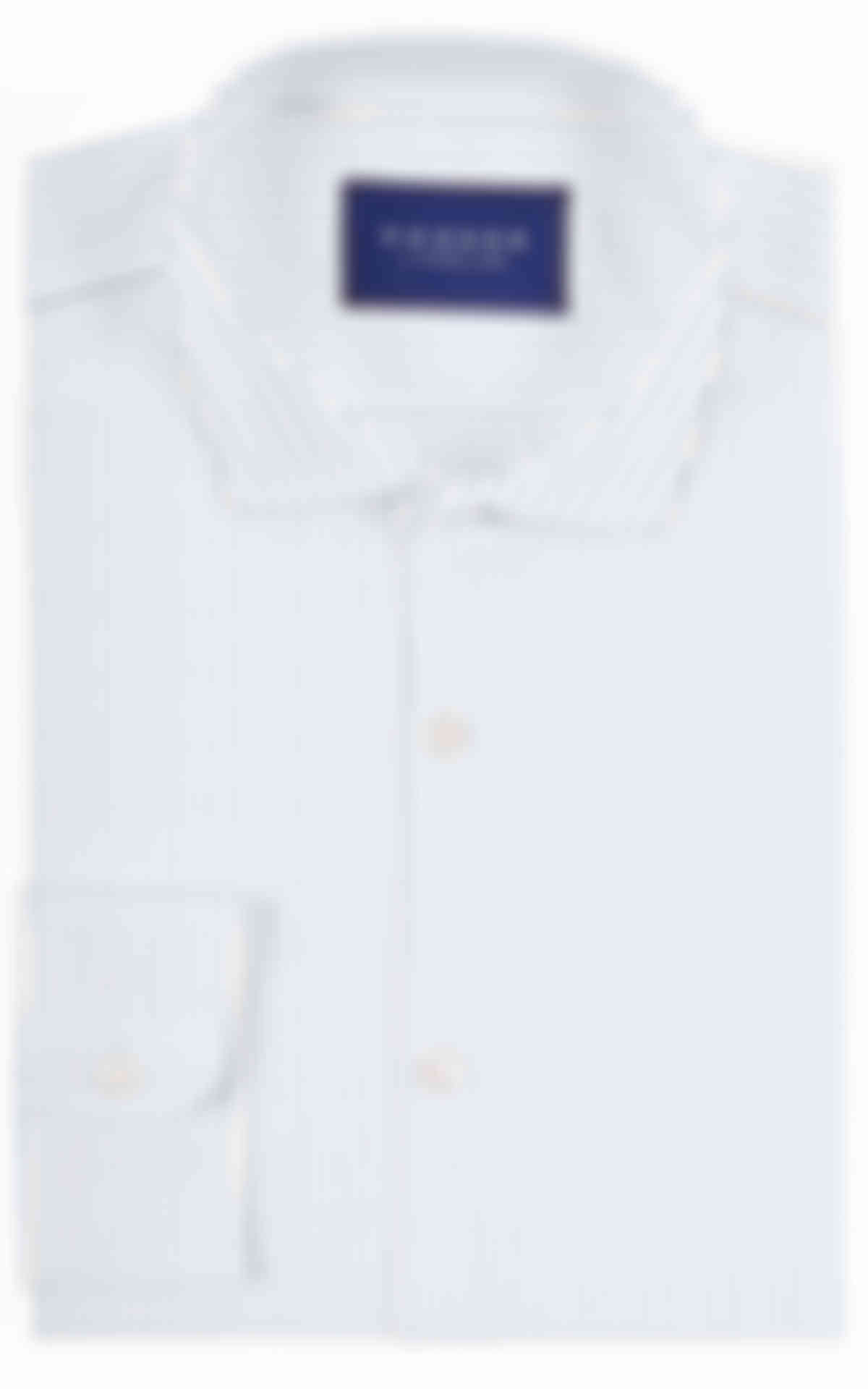 White Blue Stripes Shirt -image