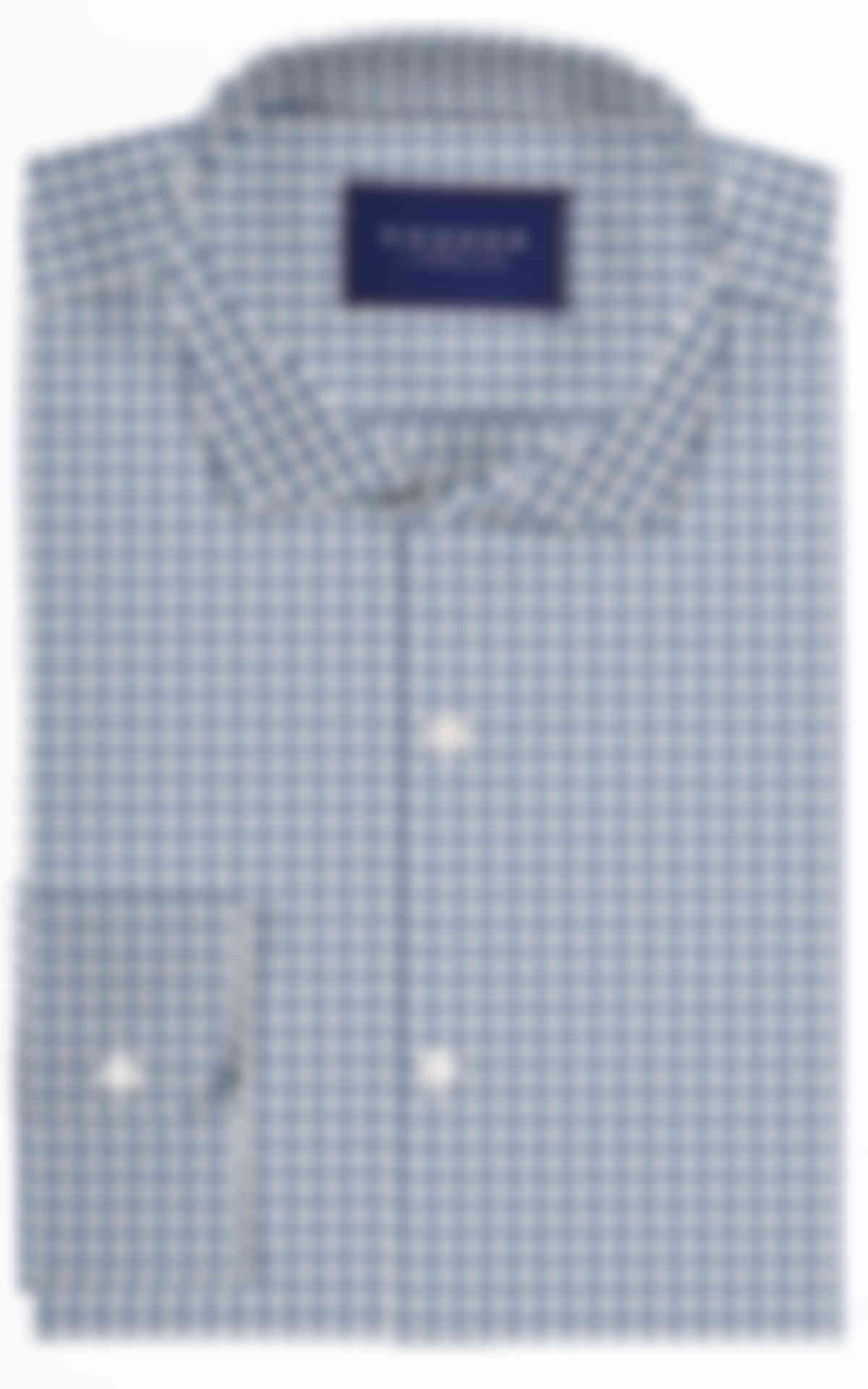 Blue Grey Checks Shirt -image
